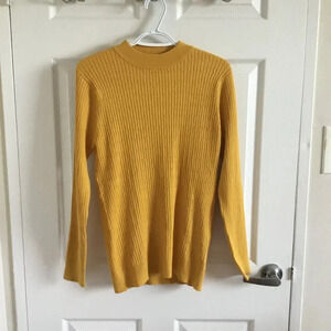NWOT Gea Mustard Yellow Top  Sweater Casual Women's Plus Size XXL